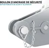 Wiltec Treuil à câble - Charge max. 1600 kg - Longueur 20 m Voir les images du produit 5
