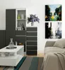 Kommode AKORD CL6 Weiß 40 cm 6 Schubladen Front Graphitgrau Produktbild-Vorschau 5