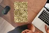 MuchoWow® Mauspad Mousepad Muster - Formen - Gold 18x27 cm Produktbild-Vorschau 3