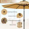 COSTWAY 300cm Sonnenschirm mit Solar-LED-Beleuchtung Produktbild-Vorschau 8