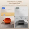 A split image showing a comparison of a product with and without an anti-collision function. The left side shows the product with the function activated, and the right side shows it without. Anteprima dell’immagine prodotto