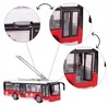 Grande autobus urbano rosso con porte apribili, suoni e Anteprima dell’immagine prodotto 6