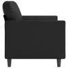 vidaXL 2-osobowa sofa czarna 140 cm imitacja skóry Podgląd zdjęcia produktu 4