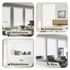 Verdunklungsrollo 65x130cm Weiß Thermorollo Fensterrollo Produktbild-Vorschau 9