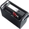 A black portable filing box with office supplies inside. Náhľad obrázku produktu