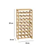 Porte-bouteilles, 32 bouteilles, 45 x 24 x 89 cm, bambou Voir les images du produit 6
