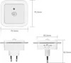 Diagrams showing the dimensions of an LED night light with a motion sensor. Produktbild-Vorschau