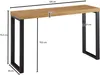 WOHNLING Konsolentisch Eiche-Nachbildung / Schwarz Produktbild-Vorschau 3