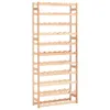 A tall, wooden wine rack with multiple shelves, designed to hold many wine bottles. Náhled obrázku produktu