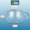 Vilde | Szklanki termiczne 4 szt. - 280 ml - z uchem - Podgląd zdjęcia produktu 4