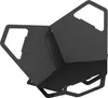 A 3D rendering of a black metal fire pit. Produktbild-Vorschau