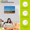 ARTland Leinwandbild Leuchtturm mit Teepott in Warnemünde I Produktbild-Vorschau 3