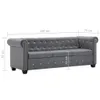 vidaXL 3-osobowa sofa Chesterfield w aksamitnym obiciu Podgląd zdjęcia produktu 10