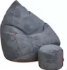 Sedací vak + podnožka grafitová Zamatový plášť Loft Náhľad obrázku produktu 3