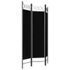 vidaXL Séparateur de pièce 3 pièces noir 120 x 180 cm Voir les images du produit 2