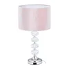 Lampa stołowa Relaxdays, aksamit i kryształ, wys. x Podgląd zdjęcia produktu 1