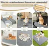 Collage of images showing a dog blanket used in various scenarios like on a bed, floor, car seat, sofa, with puppies, and outdoors. Náhled obrázku produktu