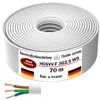 70m Kunststoffschlauchleitung H05VV-F 3G2,5 Weiß Flexible Produktbild-Vorschau 4