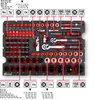 Einhell E-Case Werkzeugkoffer KFZ 121-teilig schwarz/rot Produktbild-Vorschau 2