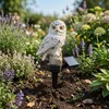 Solar Eule Gartenleuchte 43cm LED Solarfigur Gartendeko Produktbild-Vorschau 5