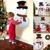 A collage of images showing children interacting with a felt snowman decoration during Christmas. Náhľad obrázku produktu