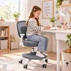 Bürostuhl für Kinder, drehbar, verstellbar, mit Fußstütze, Produktbild-Vorschau 3