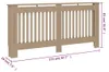 vidaXL Heizkörperverkleidung 172x19x81 cm Holzwerkstoff Produktbild-Vorschau 8