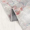 Teppichläufer 80 x 650 cm Grau Lachsfarben Modern Läufer Produktbild-Vorschau 5