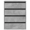 vidaXL Kommode Betongrau 60x41x76 cm Holzwerkstoff Produktbild-Vorschau 4