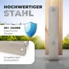 Novatool 4x Einschlagbodenhülsen-Set H-Form 91x91x600 mm, Produktbild-Vorschau 3