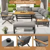 Set di mobili da giardino Merax con design a X e struttura Anteprima dell’immagine prodotto 7