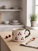 Clayre & Eef Tasse 200 ml Beige Keramik Kirschen Produktbild-Vorschau 3