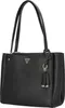 Schwarze Damen-Tasche mit Henkel & Reißverschlusstaschen – Produktbild-Vorschau 11