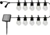 A string of solar-powered LED party lights with a solar panel. Produktbild-Vorschau