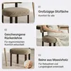 Lot de 2 chaises de salle à manger COLAMY en bois massif, Voir les images du produit 6