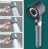 A collage of images showing a shower head with different water spray modes, and a separate image of the shower head itself. Anteprima dell’immagine prodotto