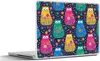 MuchoWow® Laptop Aufkleber Sticker Cover Katze - Regenbogen Produktbild-Vorschau 1
