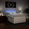 vidaXL Boxspringbett mit Matratze Weiß 140x200 cm Produktbild-Vorschau 5