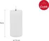 Candela Lights LED Kerzen 2er Set Ø7,5x15cm taupe rustic Produktbild-Vorschau 1