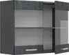 Szklana szafka kuchenna Vicco R-Line Czarny beton 80 cm, Podgląd zdjęcia produktu 4