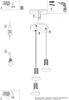 Lampa wisząca ryflowana ESTRIA zielono-beżowa 3xE14x15W Podgląd zdjęcia produktu 11