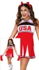y Cheerleader - Kostüm für Damen Gr. S-XL, Größe:M Produktbild-Vorschau 3