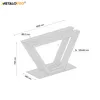 MetaloPro V-Frame Tischgestell, Stabile Metall Tischbeine Produktbild-Vorschau 5