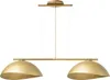 Lampa wisząca dekoracyjna złota dwie nieregularne kopuły 48 Podgląd zdjęcia produktu 1