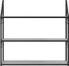vidaXL Nástenná polica 3 priehradky Grey Sonoma 80x21x78,5 Náhľad obrázku produktu 4