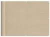 vidaXL Balkon-Sichtschutz Beige 75x1000 cm 100 % Produktbild-Vorschau 1
