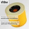 vhbw 2x Faltenfilter kompatibel mit Kärcher WD 2 Plus Produktbild-Vorschau 6