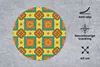 MuchoWow® Mauspad Mousepad Patchwork - Retro - Blumen - Produktbild-Vorschau 2