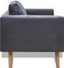 Sofagarnitur 2-Sitzer und 3-Sitzer Stoff Dunkelgrau Produktbild-Vorschau 5