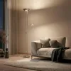Lindby LED-Standleuchte Josefin, nickel, Leselicht, dimmbar Produktbild-Vorschau 2